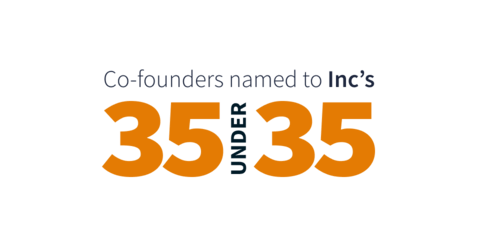 Los cofundadores fueron nombrados en Inc's entre los "35 empresarios menores de 35" .